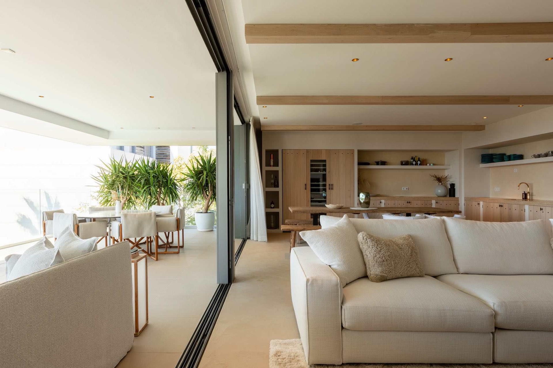 Resa estates Ibiza for sale Talamanca luxury apartment duplex living and terrace.jpg